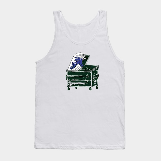 Dumpster wave Tank Top by popcornpunk